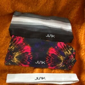 JUNK Women's Vibrant Headband Set - Black, Multicolor, White